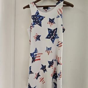 Star-Patterned Sleeveless Dress